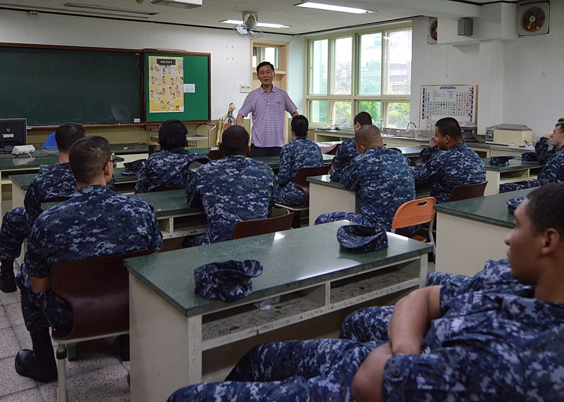 File:USS Blue Ridge sailors meet with South Korean high school students 140827-N-ZF693-003.jpg