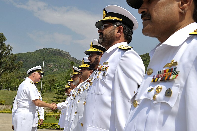 File:US Navy 090820-N-8273J-078 Chief of Naval Operations (CNO) Adm. Gary Roughead meets senior leadership of the Pakistan Navy at the conclusion of a welcoming ceremony to Pakistan Naval Headquarters.jpg