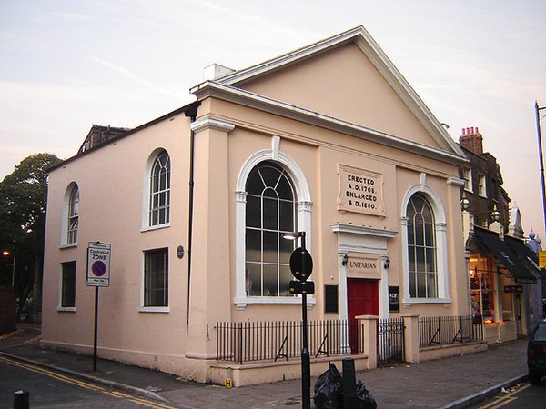 The Unitarian church was built in 1708.