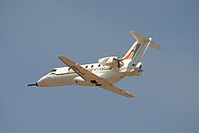 Saras during flight with pusher configuration. VT-XSD NAL SARAS (8414590604).jpg