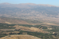 View of Tel Abel Beth Maacah (center of photo), looking east, with the Lebanese and Syrian Hermon massif in the background.png