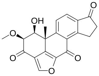 <span class="mw-page-title-main">Viridin</span> Chemical compound: furanosteroid