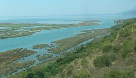 Vivari Channel in Albania links Lake Butrint with the Straits of Corfu. Vivari Channel.jpg