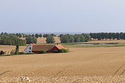 Utsikt från Snårestad mot sydkusten