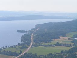 Övre Fryken sedd från Tossebergsklätten