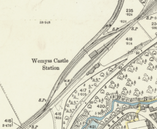 <span class="mw-page-title-main">Wemyss Castle railway station</span> Disused railway station in East Wemyss, Fife