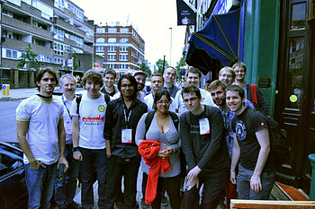 Wikimania Steward meetup 2014.jpg