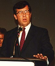 Billy Payne, former president and CEO of the Atlanta Committee for the Olympic Games and responsible for bringing the 1996 Summer Olympics to Atlanta, Georgia; managing director at New York-based investment bank Gleacher & Company; Vice Chairman of Bank of America and other companies; member of the board of directors of Lincoln National Corporation and other companies WilliamPorterPayne1994.jpg