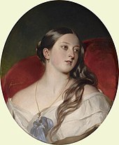 Queen Victoria donated PS2000 to the British Relief Association and was the largest individual donor. Winterhalter - Queen Victoria 1843.jpg