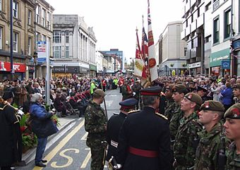 Conferring the Freedom of Huddersfield on the Yorkshire Regiment 25 October 2008