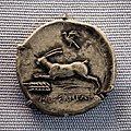 Zankle-Messene - 430-396 BC - silver tetradrachm - charioteer driving mule team and Nike - hare - München SMS