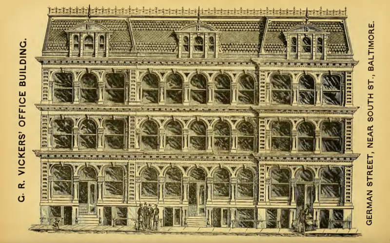 File:'Old' G. R. Vickers Building - Baltimore - constructed 1854.png