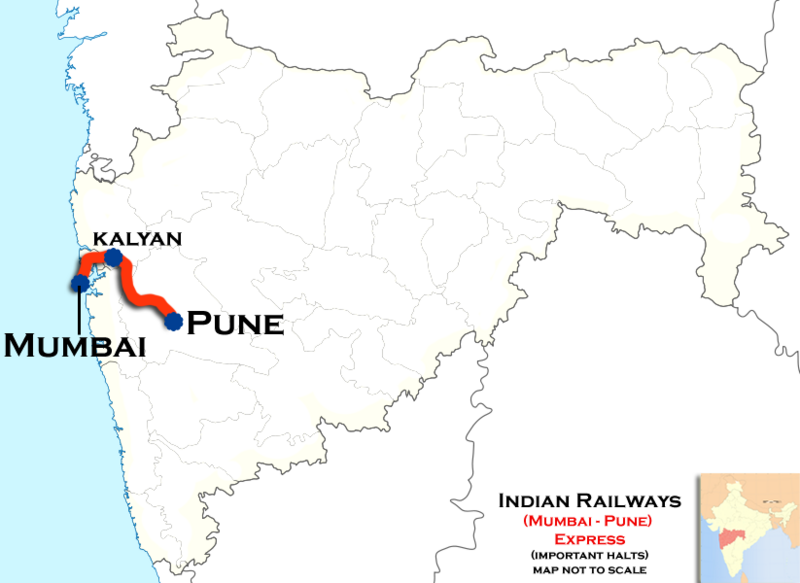 File:(Mumbai - Pune) Express trains route map.png