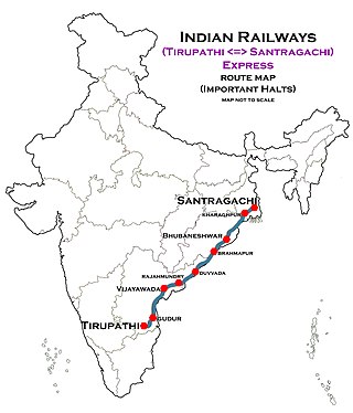 <span class="mw-page-title-main">Santragachi–Tirupati Express</span>