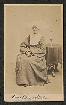 Sister Ann Alexis Shorb, a trustee of the school. (Sister Ann Alexis Shorb of the Daughters of Charity of St. Vincent de Paul, founder of Carney Hospital, Boston, and head nurse at Satterlee General Hospital, Philadelphia) (LOC).jpg