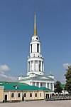 Надвратная колокольня с церковью святителя Николая Мирликийского и гостиничным корпусом