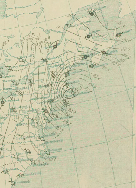 Tập tin:10 PM March 12 surface analysis of Great Blizzard of 1888.png