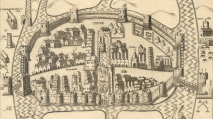 Map of 16th-century Cork