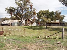 1780 - Binnawee Homestead and Outbuildings, Mudgee. Pohled na hospodářské budovy z usedlosti. (5053370b5) .jpg