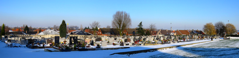 Het kerkhof van Lowingen in 2009.