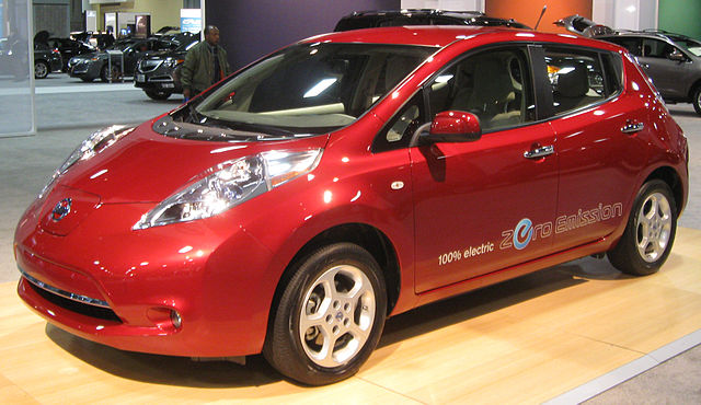 Sales of both the Chevrolet Volt plug-in hybrid (top) and the Nissan Leaf all-electric car (bottom) began in December 2010.