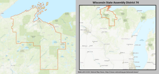 <span class="mw-page-title-main">Wisconsin's 74th Assembly district</span> American legislative district in northwest Wisconsin