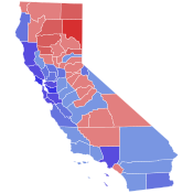 2012 United States Senate election in California results map by county.svg