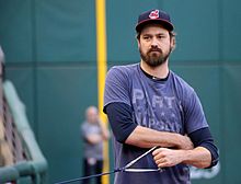 Andrew Miller Miller Time Cleveland Indians Majestic 2018 Players'  Weekend Authentic Jersey - Red/Navy