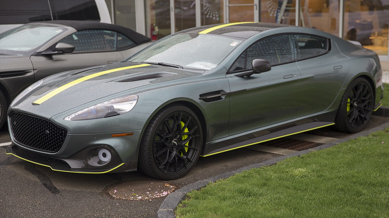 Image of 2019 Aston Martin Rapide AMR in Stirling Green, front left