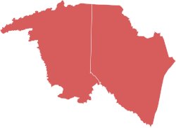 2020 South Carolina's 4th congressional district election results map by county.svg