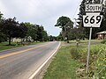 File:2021-08-07 10 47 53 View south along Pennsylvania State Route 669 (Springs Road) at Upper Springs Road in Elk Lick Township, Somerset County, Pennsylvania.jpg