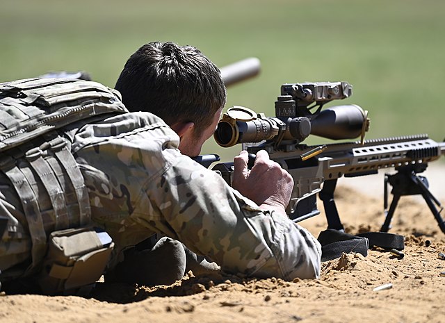 MK 22 ASR being fired at USASOC International Sniper Competition