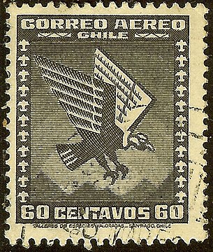 Primera Emisión Año 1854. N° 5 Sellos Postales De Chile 