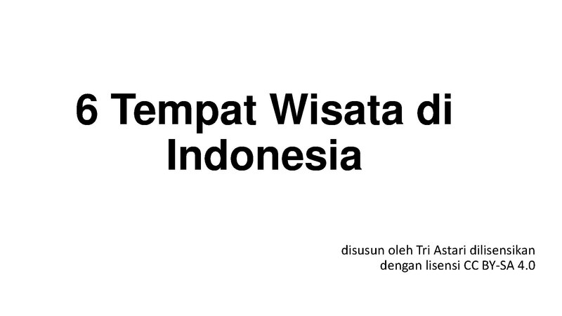 File:6 Tempat Wisata di Indonesia.pdf