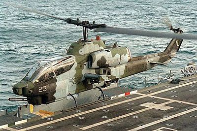 Marine AH-1 SuperCobratype of aircraft flown by Aguilar