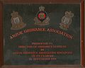 ANZUK Ordnance Association closure plaque, One of three that were presented to the Directors of Ordnance Services (DOS) of the RAOC, RAAOC and RNZAOC on the closure of ANZUK Force on 30 September 1974