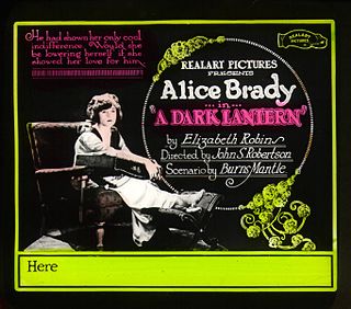 <i>A Dark Lantern</i> 1920 film by John S. Robertson