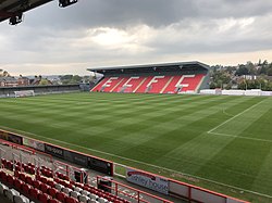 The Adam Stansfield Stand shortly after construction was finalised. Adam Stansfield Stand.jpg