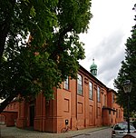 Church and adjoining west wing (left)