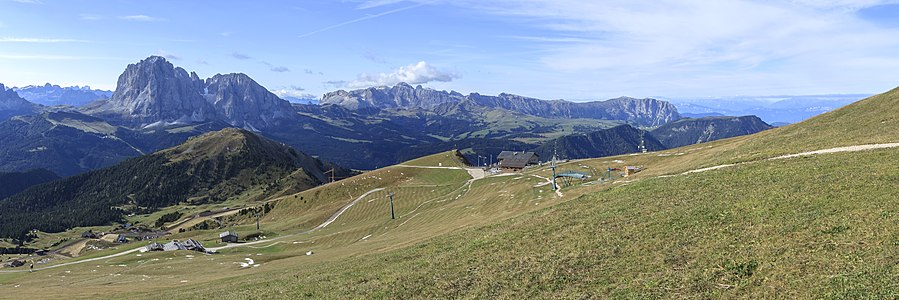 Seiser Alm View from Seceda South Tyrol