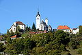 English: Castle, parish church and stronghold Deutsch: Schloss, Pfarrkirche und Fronfeste