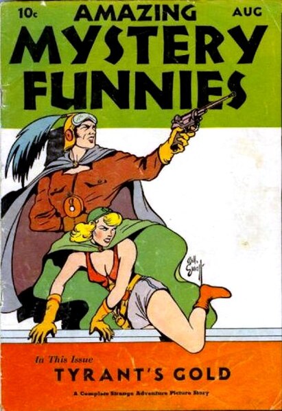 Amazing Mystery Funnies No. 1 (1938), art by Bill Everett