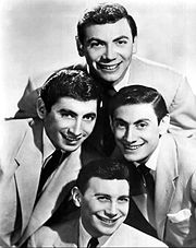 Photo of the Ames Brothers, 1955. Ed Ames is seen at top.