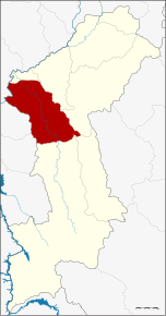 Amplasarea districtului în provincia Lamphun