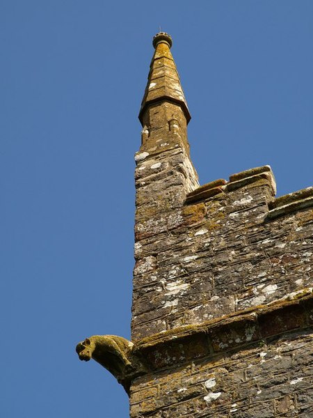 File:Animal on tower, St John the Baptist church, Marldon - geograph.org.uk - 748102.jpg