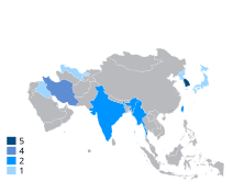 Asian Games Men's Football Winners (1951-present).svg