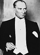 Ataturk, the founding father of the Republic of Turkey Ataturk1930s.jpg