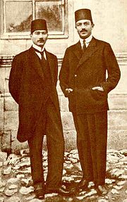 Musztafa Kemal (Atatürk) és Rauf bej a függetlenségi háború idején