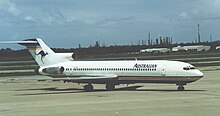 Boeing 727-200 de TAA en el aeropuerto de Brisbane (1992)