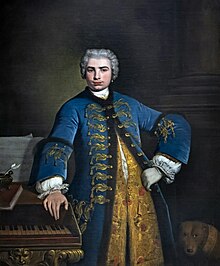 Farinelli, a soprano castrato famous for singing baroque coloratura roles (Bartolomeo Nazari, 1734) Bartolomeo Nazari - Portrait of Farinelli 1734 - Royal College of Music London.jpg